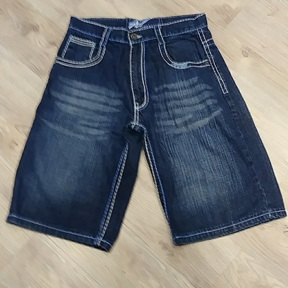 Evolution men's jean shorts.